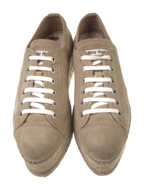 Miu Miu Suede Espadrille Sneakers