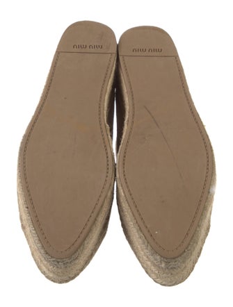 Miu Miu Suede Espadrille Sneakers