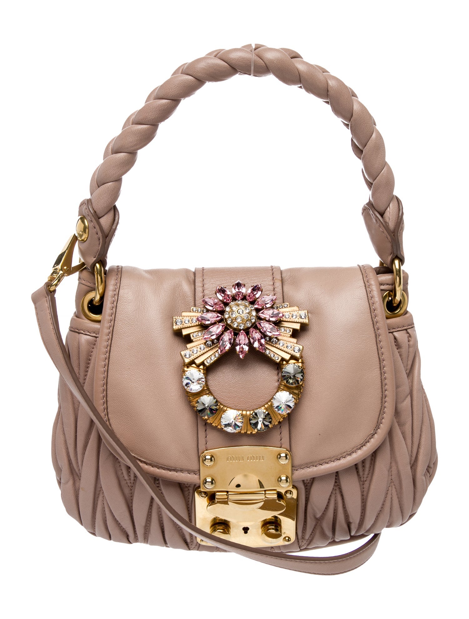 Miu Miu Leather Top Handle Bag