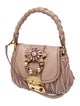 Miu Miu Leather Top Handle Bag