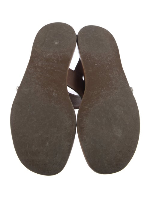 Miu Miu Leather Crystal Embellishments Slingback Sandals