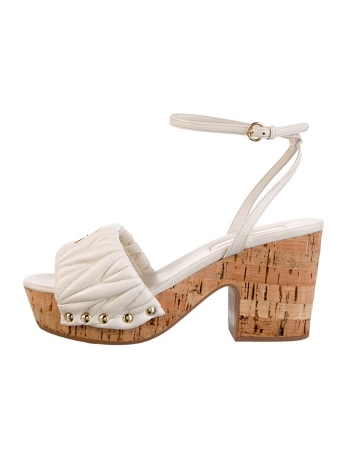 Miu Miu Leather Sandals