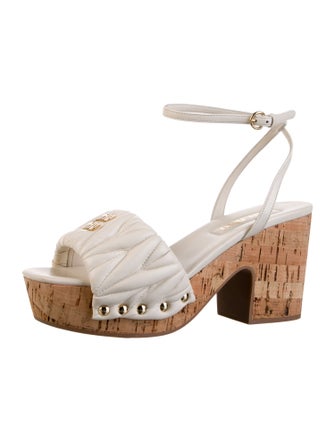 Miu Miu Leather Sandals