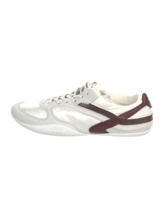 Miu Miu Mesh Striped Sneakers