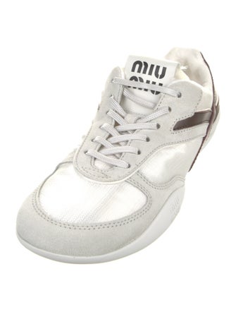 Miu Miu Mesh Striped Sneakers