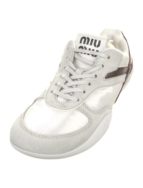 Miu Miu Mesh Striped Sneakers
