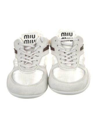 Miu Miu Mesh Striped Sneakers