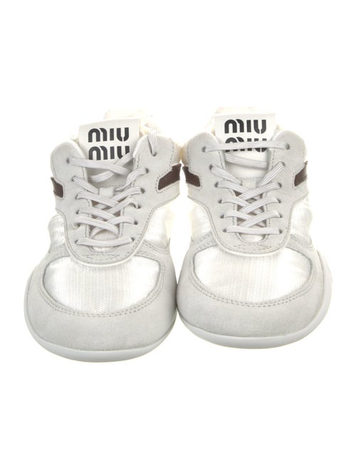 Miu Miu Mesh Striped Sneakers
