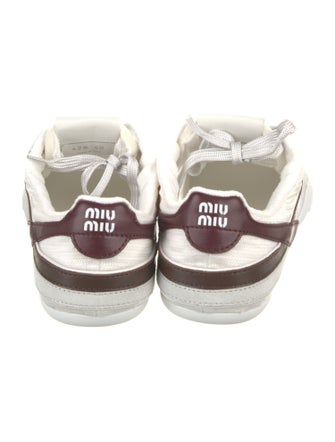Miu Miu Mesh Striped Sneakers