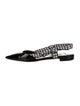 Miu Miu Patent Leather Printed Slingback Flats