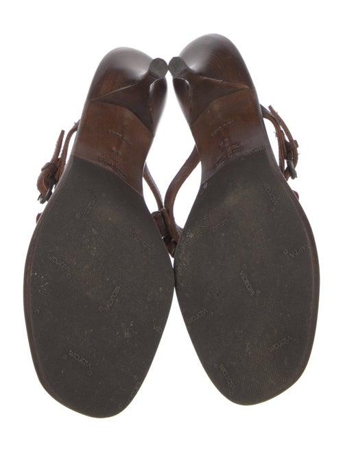 Miu Miu Leather Beaded Accents Slides