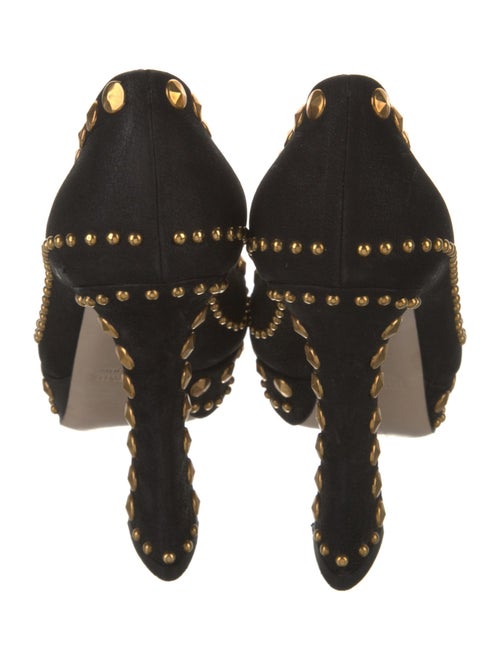 Miu Miu Suede Studded Accents Pumps