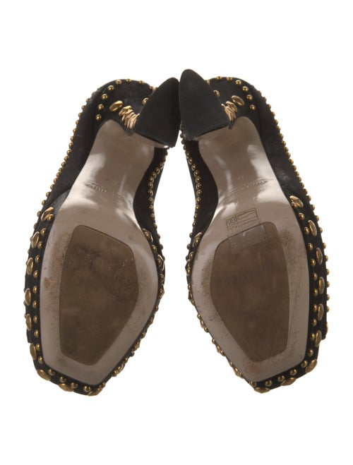 Miu Miu Suede Studded Accents Pumps
