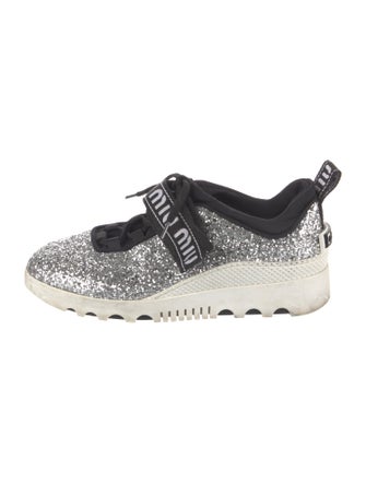 Miu Miu Glitter Sneakers