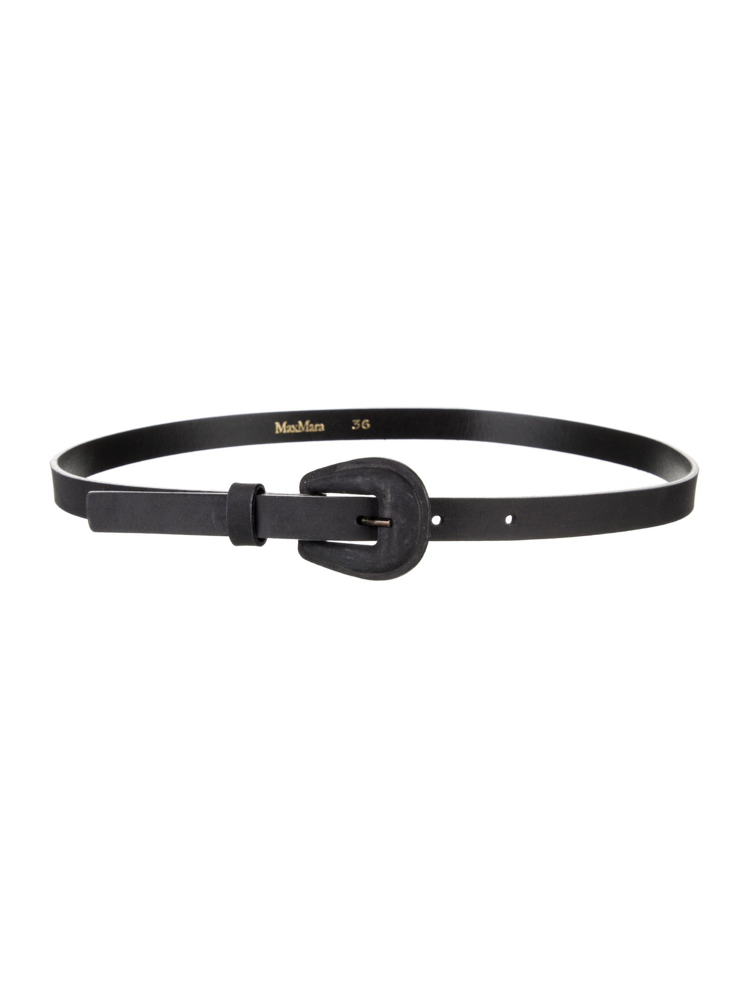 Max Mara Skinny Leather Belt