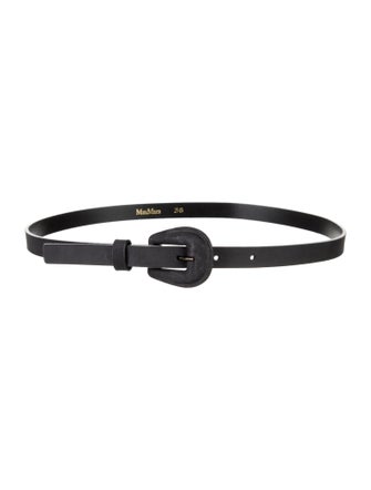Max Mara Skinny Leather Belt
