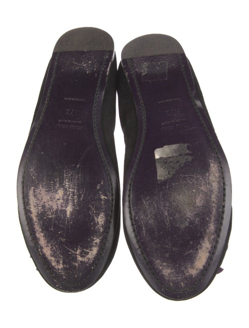 Miu Miu Suede Bow Accents Flats