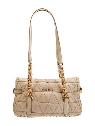 Miu Miu Leather Shoulder Bag