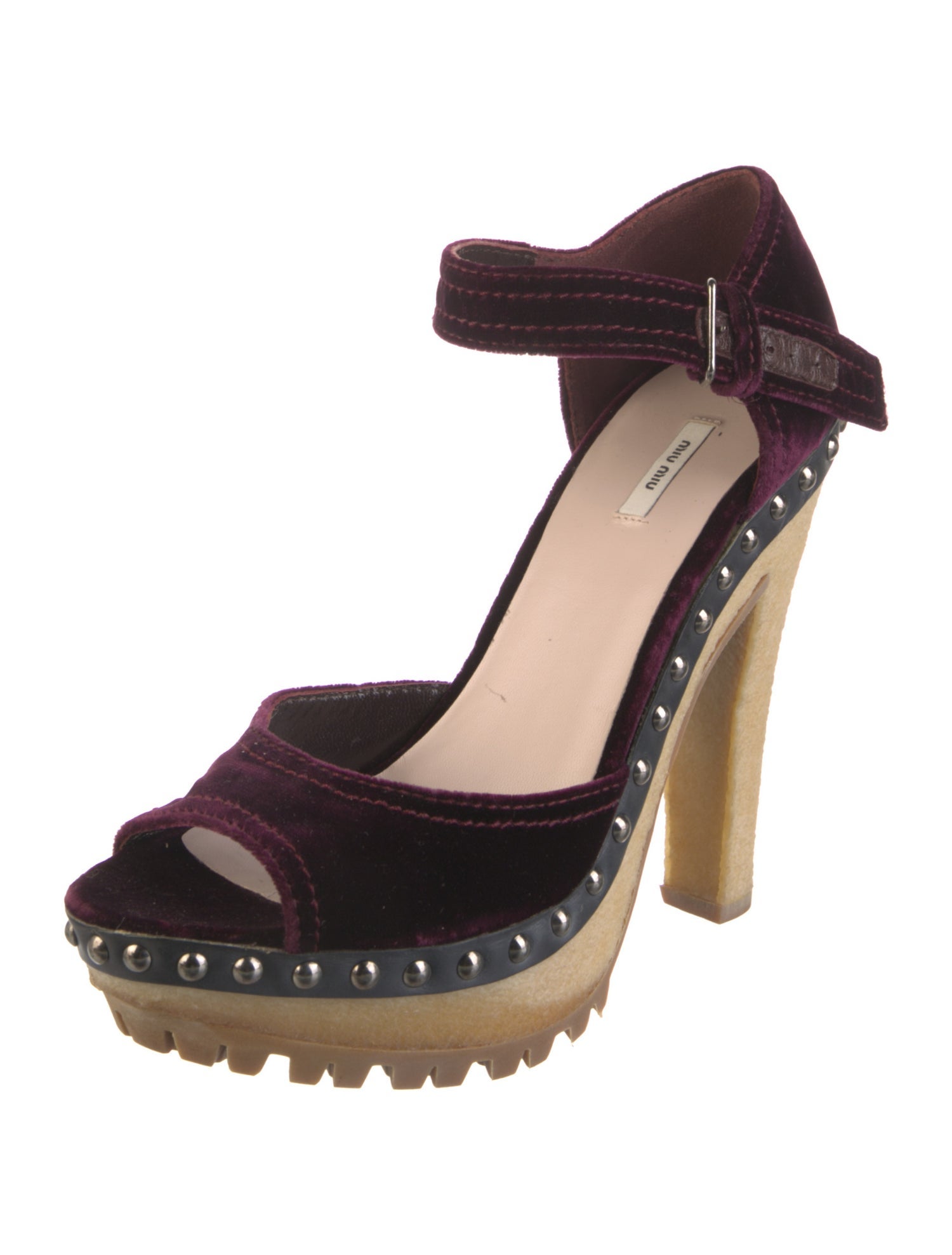 Miu Miu Velvet Sandals