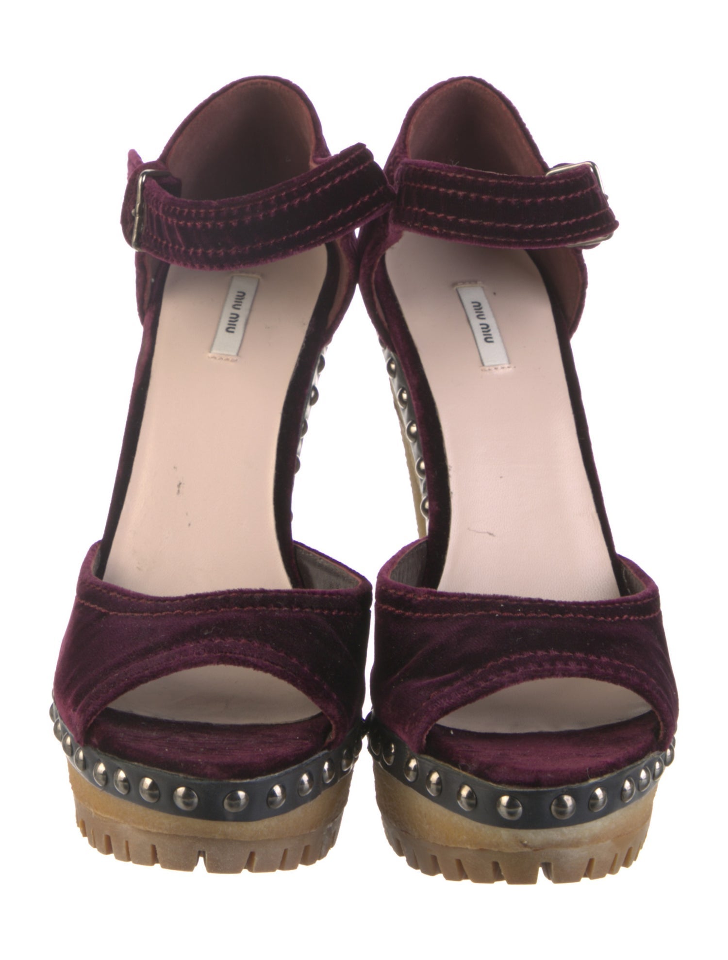 Miu Miu Velvet Sandals