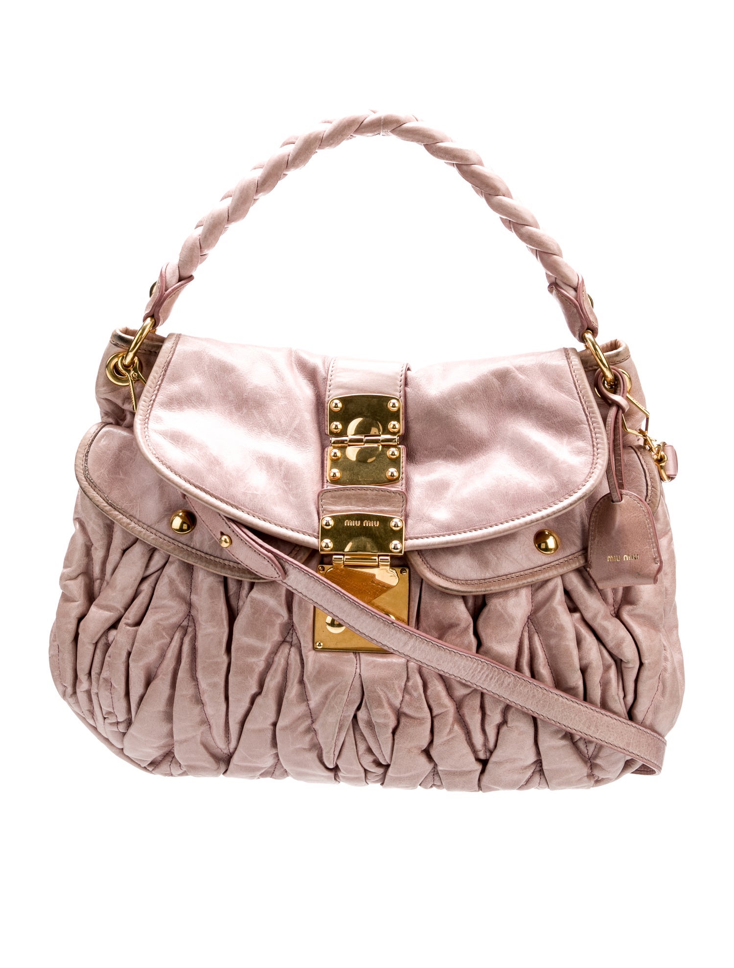 Miu Miu Leather Nappa Matelasse Coffer