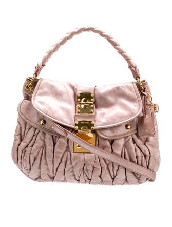 Miu Miu Leather Nappa Matelasse Coffer