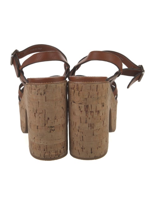 Miu Miu Leather Slingback Sandals