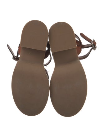 Miu Miu Leather Slingback Sandals