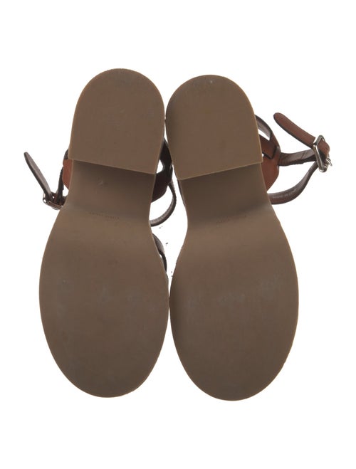 Miu Miu Leather Slingback Sandals