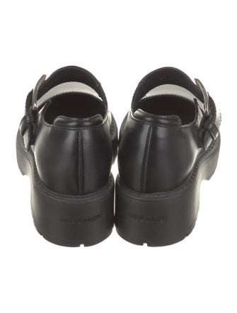 Miu Miu Leather Cutout Accent Pumps