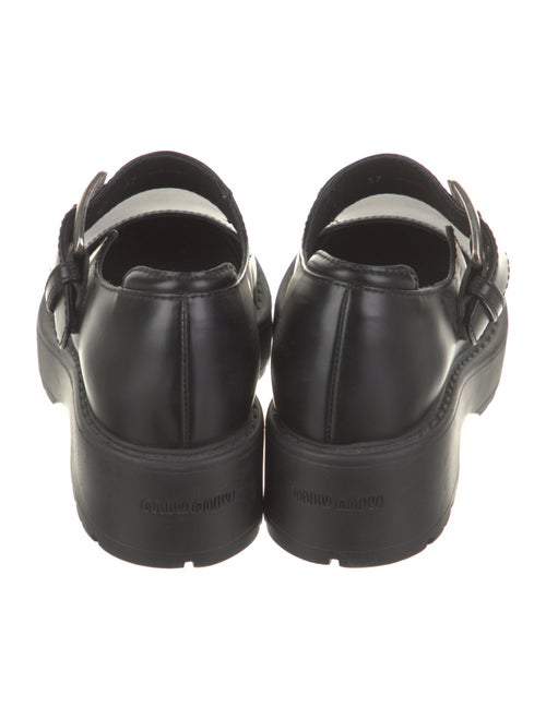 Miu Miu Leather Cutout Accent Pumps