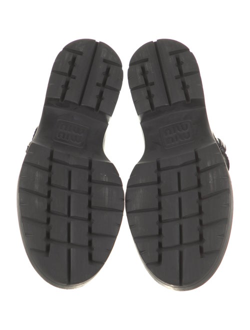 Miu Miu Leather Cutout Accent Pumps