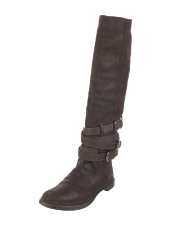 Miu Miu Leather Riding Boots