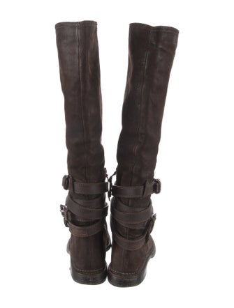 Miu Miu Leather Riding Boots