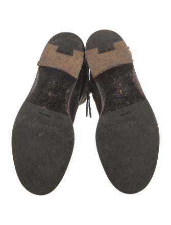 Miu Miu Leather Riding Boots