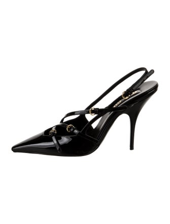 Miu Miu Patent Leather Slingback Pumps