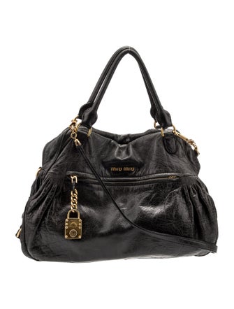 Miu Miu Leather Top Handle Bag