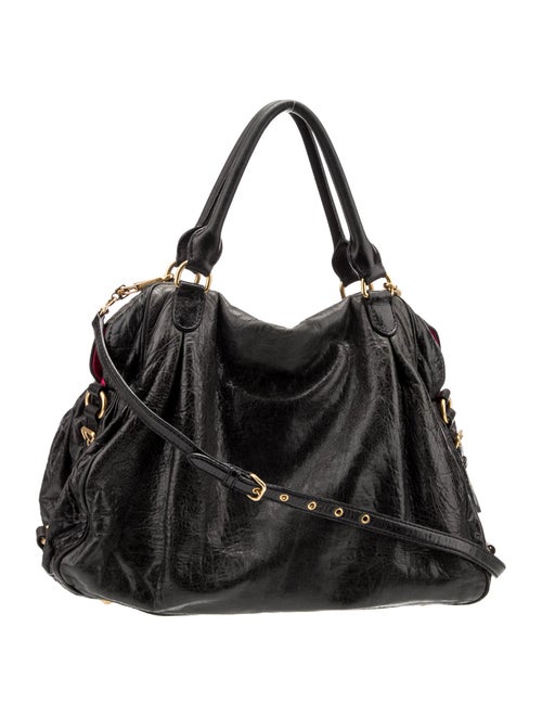 Miu Miu Leather Top Handle Bag