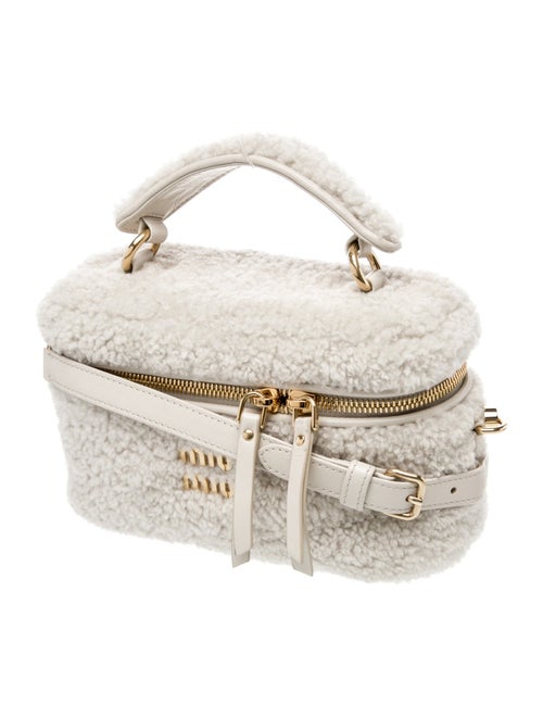 Miu Miu Shearling Top Handle Bag
