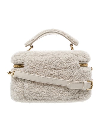 Miu Miu Shearling Top Handle Bag