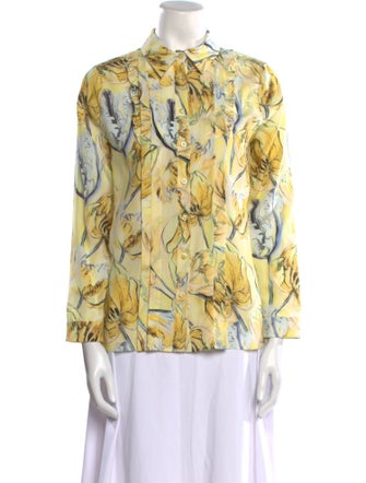 Miu Miu 2019 Floral Print Blouse