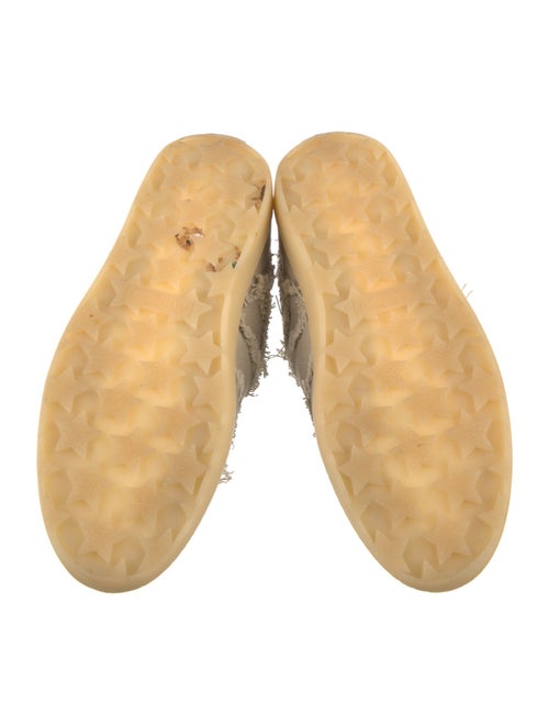 Miu Miu Canvas Raw-Edge Trim Sneakers