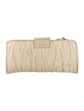 Miu Miu Leather Continental Wallet