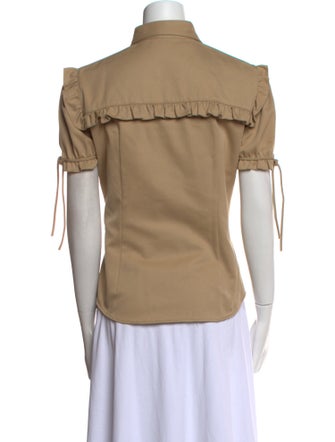 Miu Miu 2019 Short Sleeve Button-Up Top