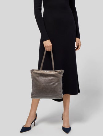Miu Miu Leather Tote