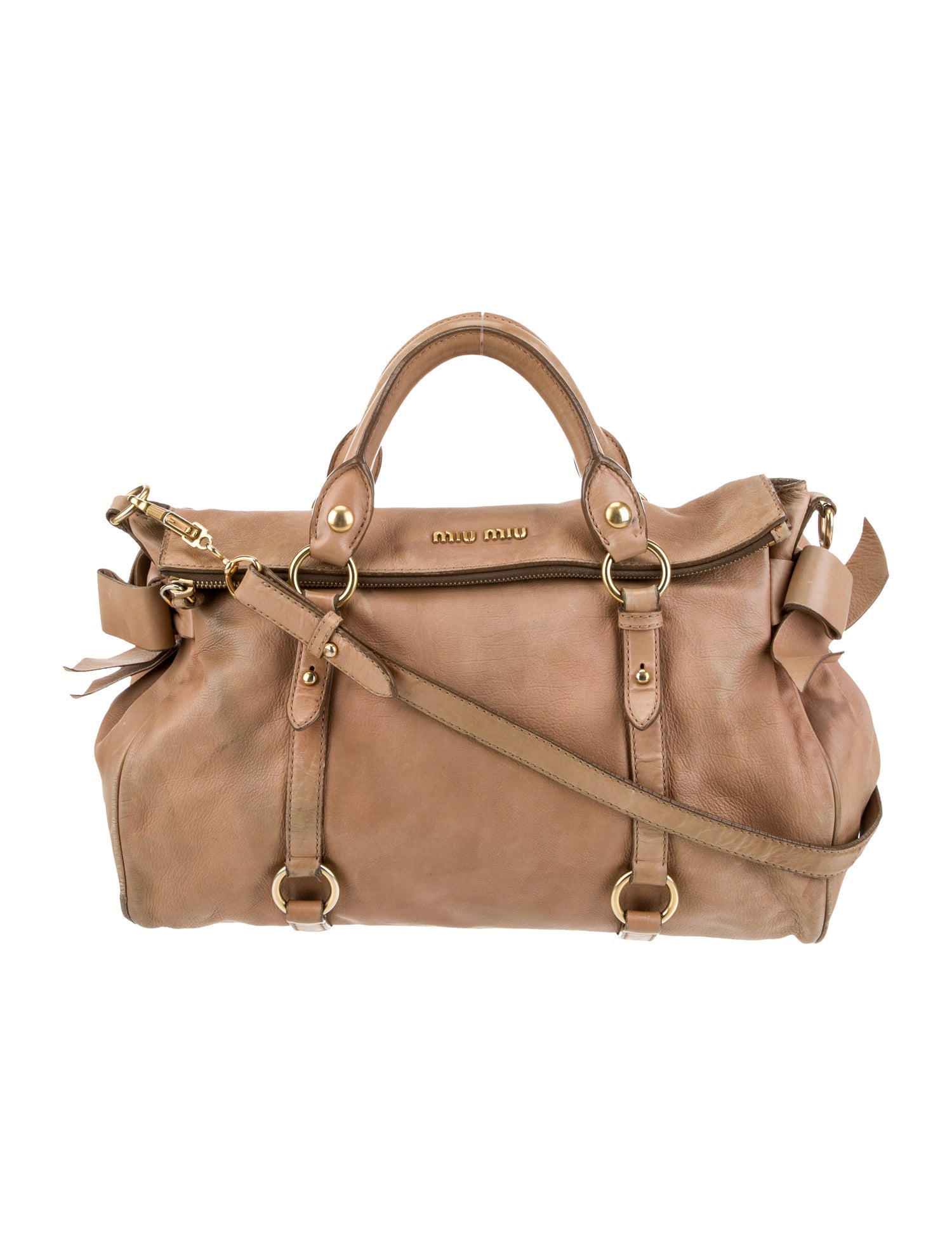 Miu Miu Leather Top Handle Bag