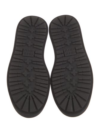 Miu Miu Leather Lasercut Accents Oxfords