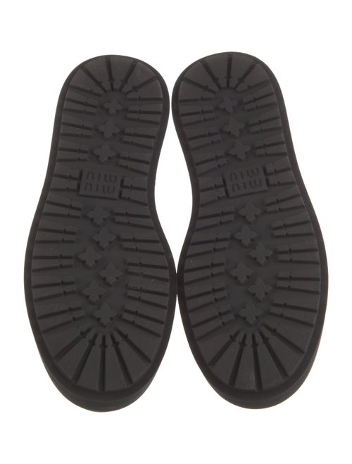 Miu Miu Leather Lasercut Accents Oxfords