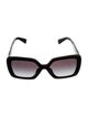 Miu Miu Square Gradient Sunglasses