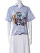 Miu Miu 2020 Plaid Print Button-Up Top